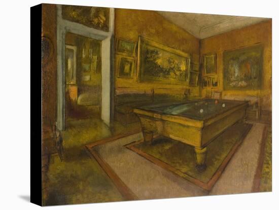 Billiard Room at M‚nil-Hubert-Edgar Degas-Premier Image Canvas