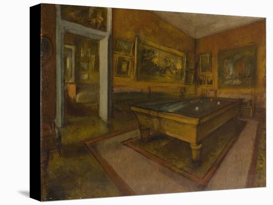 Billiard Room at Ménil-Hubert, 1892-Edgar Degas-Premier Image Canvas