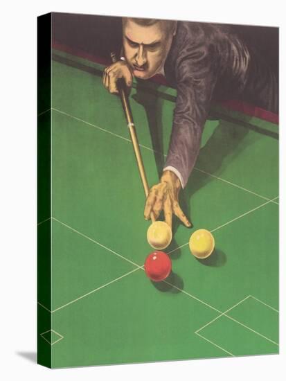 Billiards Player-null-Stretched Canvas