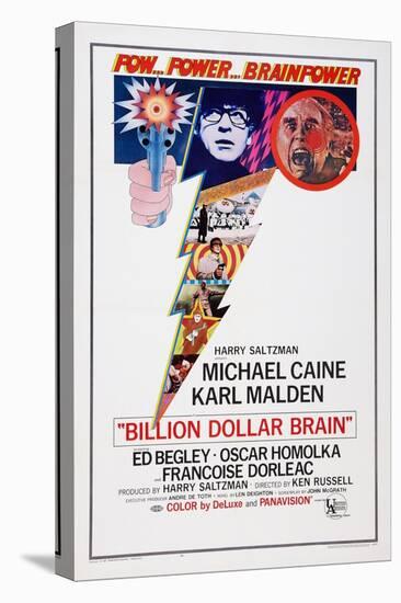 Billion Dollar Brain, Michael Caine, Ed Begley, 1967-null-Stretched Canvas