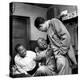 Billy Eckstine backstage with ex-boss, orchestra leader Earl Hines and trumpeter Louis Armstrong-Martha Holmes-Premier Image Canvas