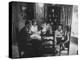 Billy Graham with His Four Children and Wife, Sitting Down for a Family Supper at Home-Ed Clark-Premier Image Canvas