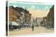 Binghamton, New York - Eastern View of Court Street from Water Street-Lantern Press-Stretched Canvas