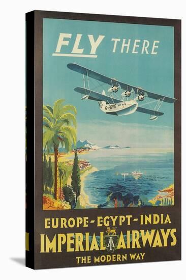 Biplane Clipper, Imperial Airways-null-Stretched Canvas