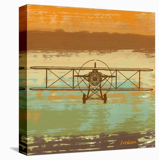 Biplane II-Yashna-Stretched Canvas