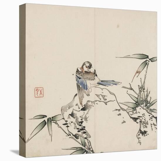 Bird and Bamboo-Wu Yun-Stretched Canvas