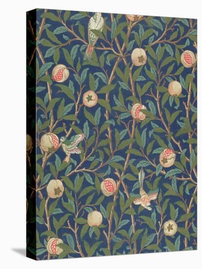 'Bird and Pomegranate' Wallpaper Design, printed by John Henry Dearle-William Morris-Premier Image Canvas