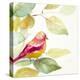Bird in a Tree III (magenta)-Lanie Loreth-Stretched Canvas