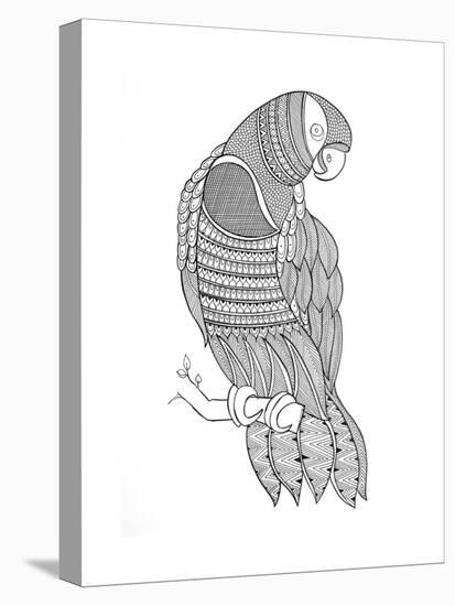 Bird Macaw-Neeti Goswami-Stretched Canvas