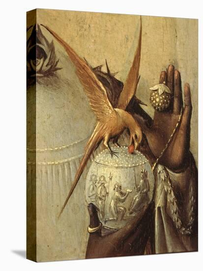 Bird Perching on Jewelled Globe, from Adoration of the Magi, Tripytch, C.1495-Hieronymus Bosch-Premier Image Canvas