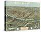 Bird’s Eye View of Iowa City, Iowa, 1868-A^ Ruger-Stretched Canvas