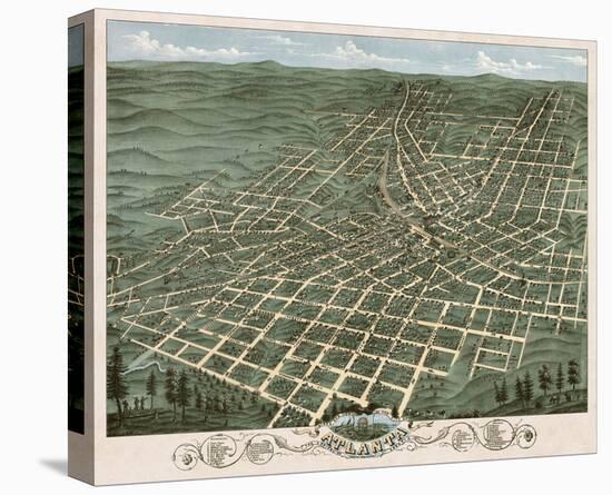Bird’s Eye View of the City of Atlanta, Georgia, 1871-A^ Ruger-Stretched Canvas