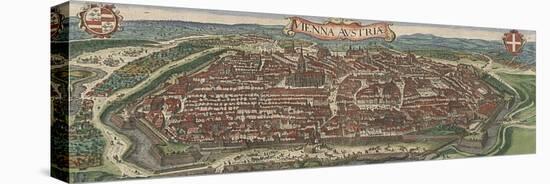 Bird's-Eye View of Vienna from North, 1609-Jacob Hoefnagel-Premier Image Canvas