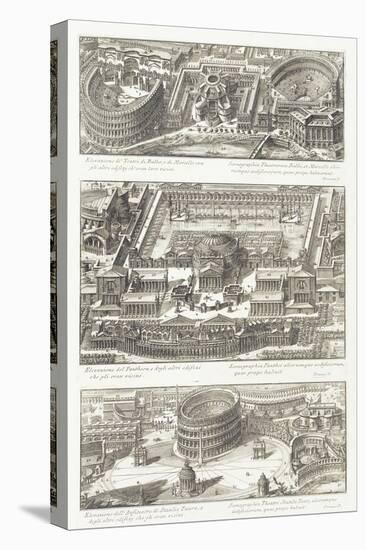 Bird's Eye Views Of: the Balbo and Marcello Theatres-Giovanni Battista Piranesi-Premier Image Canvas