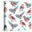 Bird Seamless Pattern-Texturis-Stretched Canvas