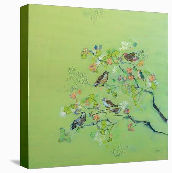 Bird Song-Kellie Day-Stretched Canvas