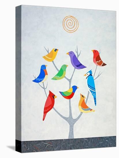 Bird Tree I-Casey Craig-Stretched Canvas