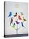 Bird Tree II-Casey Craig-Stretched Canvas