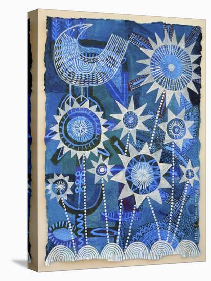 Bird with Starflowers-Hilke Macintyre-Premier Image Canvas