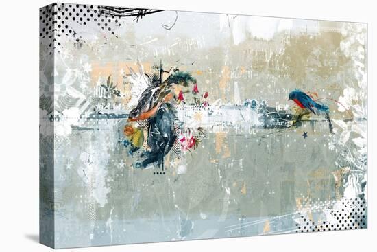 Birdalicious, 2014 (Collage on Canvas)-Teis Albers-Premier Image Canvas