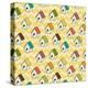 Birdhouses Pattern-TashaNatasha-Stretched Canvas