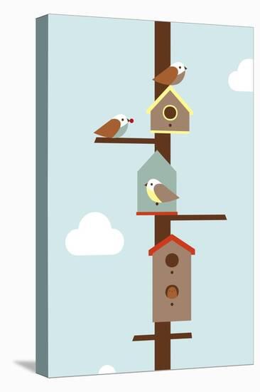 Birdhouses-Dicky Bird-Premier Image Canvas
