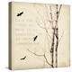 Birds and Branches II-Amy Melious-Stretched Canvas