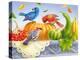 Birds and Pumpkins-Olga Kovaleva-Premier Image Canvas