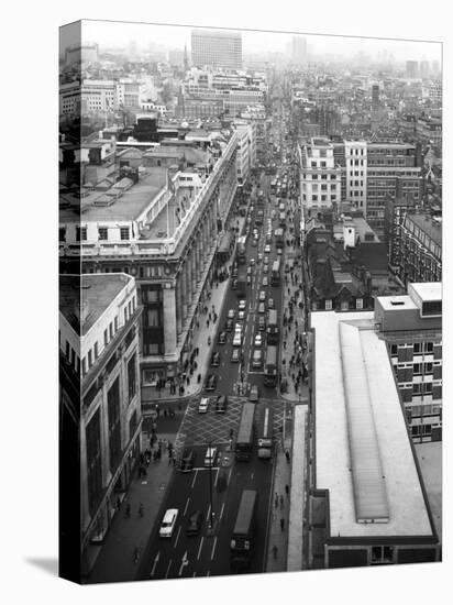 Birds-Eye View of Oxford Street, London-Heinz Zinram-Premier Image Canvas