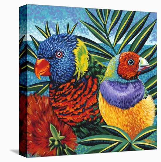 Birds in Paradise II-Carolee Vitaletti-Stretched Canvas