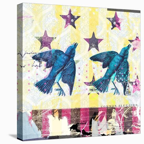 Birds in Serie, 2015 (Collage on Canvas)-Teis Albers-Premier Image Canvas