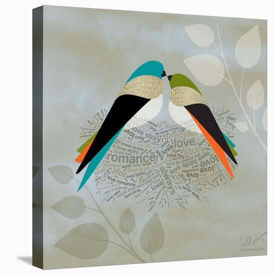 Birds Life - Love Nest-Dominique Vari-Stretched Canvas