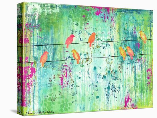 Birds on a Wire-Jennifer McCully-Premier Image Canvas