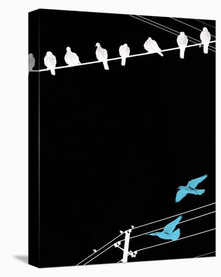 Birds on Power Lines II-Irena Orlov-Stretched Canvas