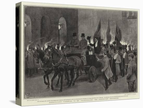 Birmingham's Farewell to Mr Chamberlain, the Torchlight Procession-Frank Dadd-Premier Image Canvas