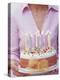 Birthday Cake with Burning Candles-Linda Burgess-Premier Image Canvas