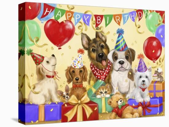 Birthday dogs-MAKIKO-Premier Image Canvas