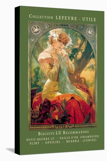 Biscuits Lu Recommandes-Alphonse Mucha-Stretched Canvas