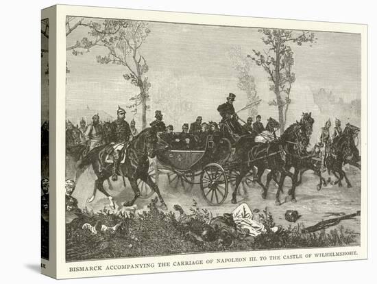 Bismarck Accompanying the Carriage of Napoleon III to the Castle of Wilhelmshohe-null-Premier Image Canvas