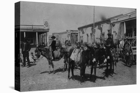 Bismarck, Dakota (Territory) Street Scene-O.S. Goff-Stretched Canvas