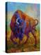 Bison Bull 1-Marion Rose-Premier Image Canvas