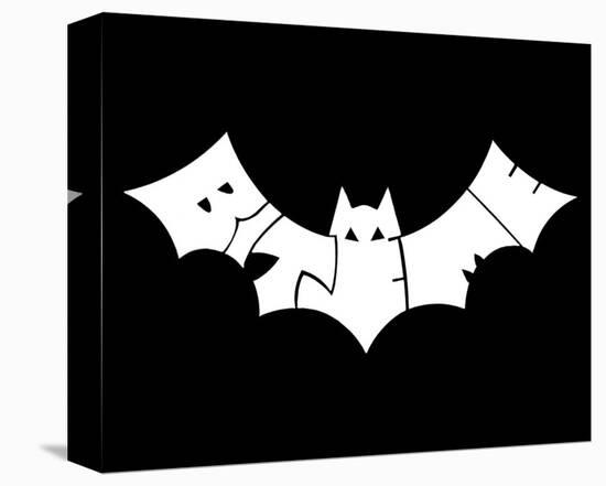 Bite Me Bat-null-Stretched Canvas