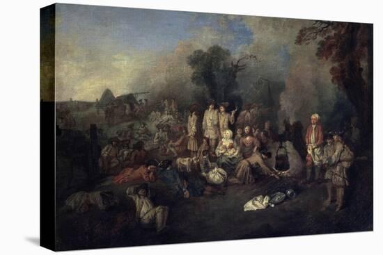 Bivouac, C1710-Jean-Antoine Watteau-Premier Image Canvas