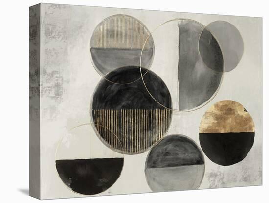 Black and Gold Rings-Tom Reeves-Stretched Canvas