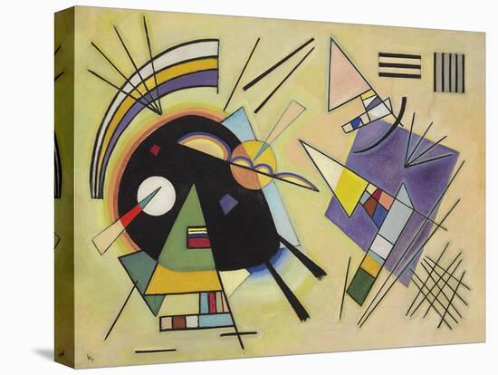 Black and Violet, 1923-Wassily Kandinsky-Stretched Canvas