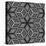 Black And White 3D Cubes Illustration - Escher Style-Kamira-Stretched Canvas