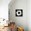 Black And White Abstract Daisy II-Ruth Palmer-Stretched Canvas displayed on a wall