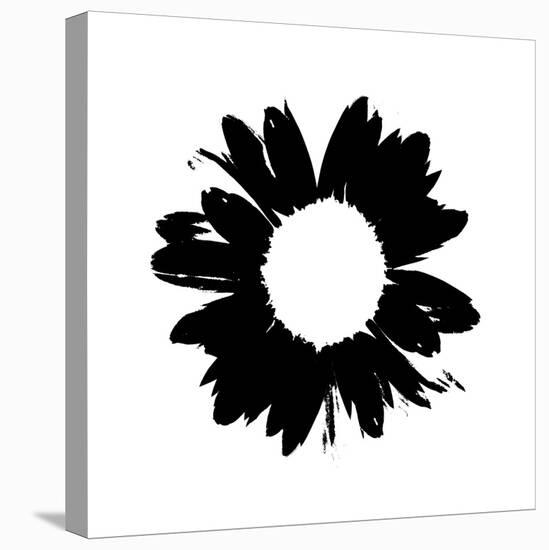 Black And White Abstract Daisy-Ruth Palmer-Stretched Canvas