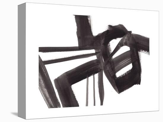Black and White Abstract Painting 1-Jaime Derringer-Premier Image Canvas