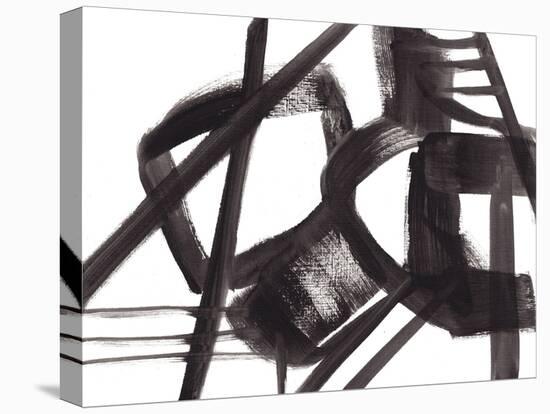 Black and White Abstract Painting 3-Jaime Derringer-Premier Image Canvas